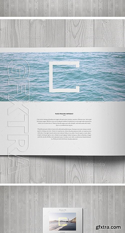 GraphicRiver - A4 Landscape Brochure Mock-Up 12135636