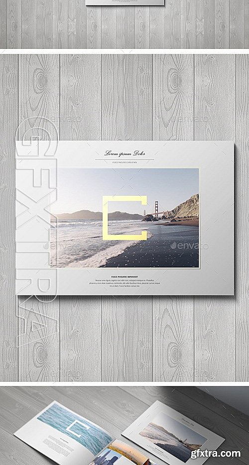 GraphicRiver - A4 Landscape Brochure Mock-Up 12135636