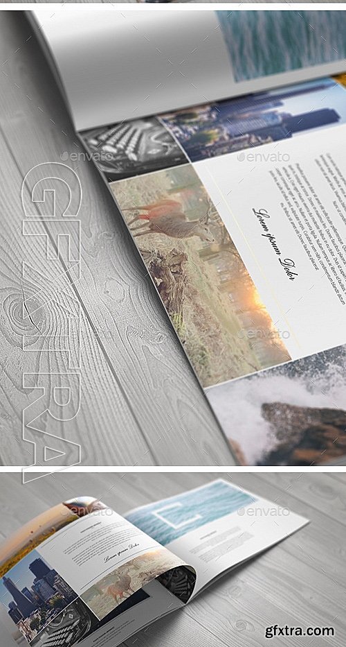 GraphicRiver - A4 Landscape Brochure Mock-Up 12135636