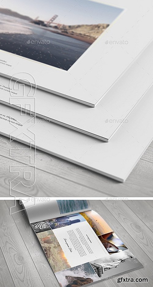 GraphicRiver - A4 Landscape Brochure Mock-Up 12135636