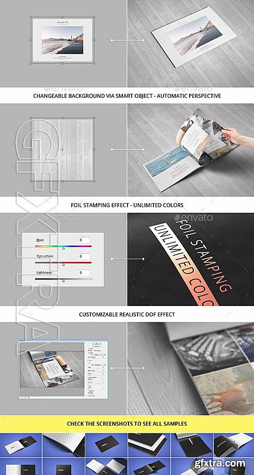 GraphicRiver - A4 Landscape Brochure Mock-Up 12135636