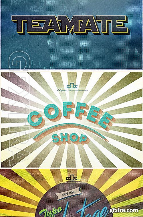 GraphicRiver - Retro Vintage Text Style vol 2 12249036