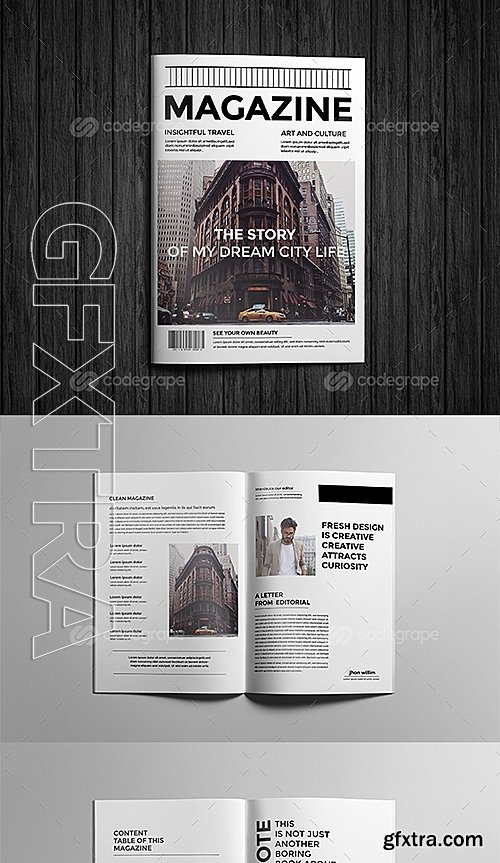 Clean Magazine Design 10759