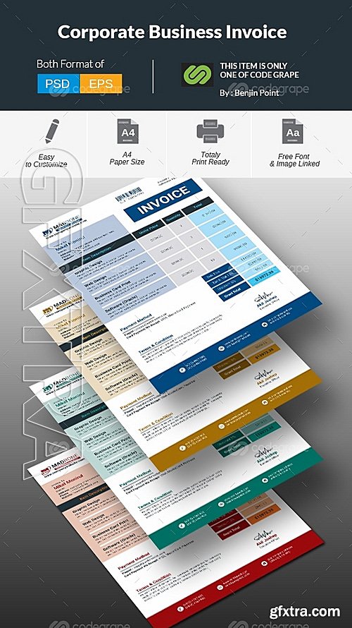 Corporate Business Invoice 9754