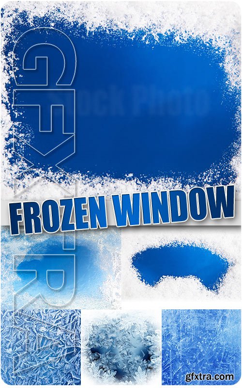 Frozen window - UHQ Stock Photo