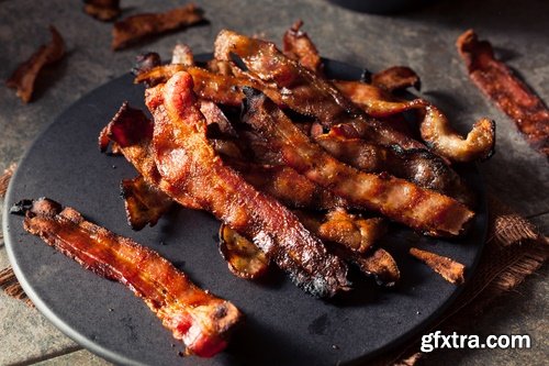 Collection of grilled meat grill chicken bacon barbecue fish 25 HQ Jpeg