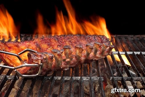 Collection of grilled meat grill chicken bacon barbecue fish 25 HQ Jpeg