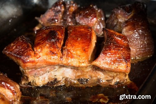 Collection of grilled meat grill chicken bacon barbecue fish 25 HQ Jpeg