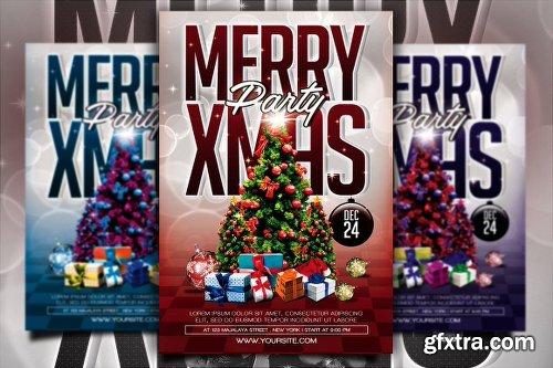 CreativeMarket Christmas Party Flyer 1101634