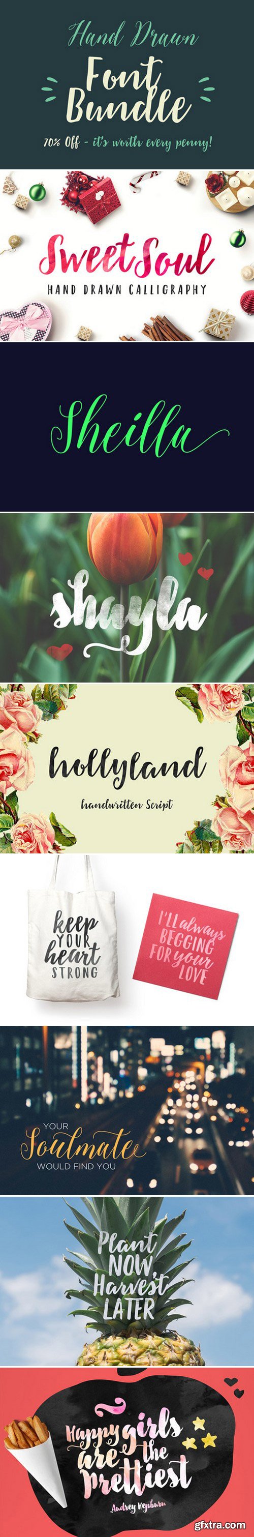 CM - Hand Drawn Font Bundle 437035