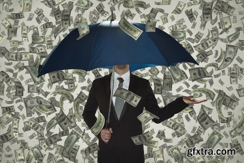 Collection of rain of money a successful businessman luck man success 25 HQ Jpeg