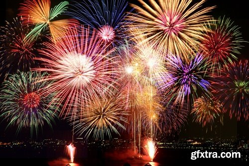 Collection of fireworks holiday new year Christmas flash explosion 25 HQ Jpeg