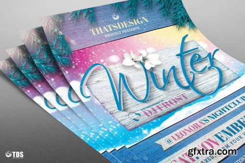 CreativeMarket Winter Season Flyer Template V3 1103142