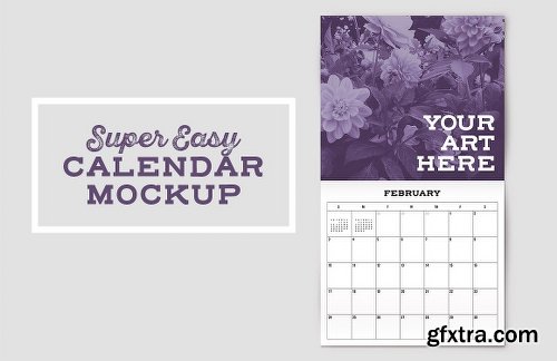 CreativeMarket Calendar Mockup Template 1102433