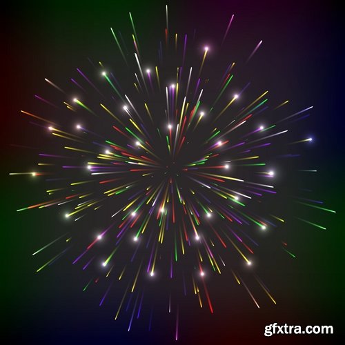 Collection of the flash light effect background is a festive background fire icon 25 EPS