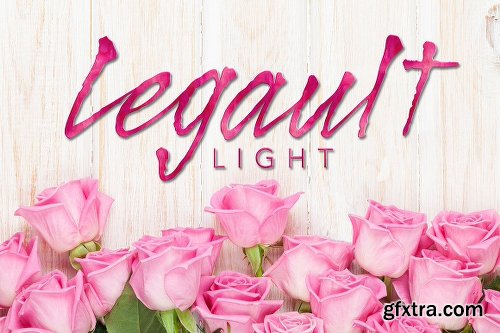 CreativeMarket Legault Light Hand-Drawn Script 550286