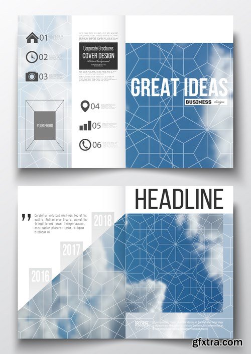 Cover design template, magazine, flyer, booklet or annual report 2 - 20xEPS Vector Stock