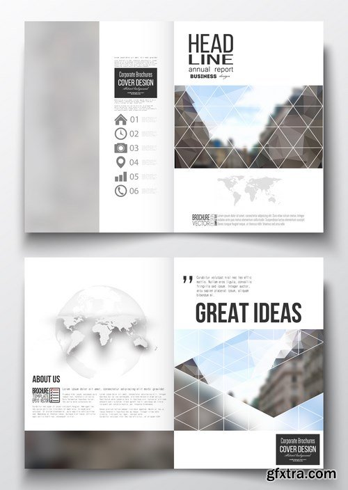 Cover design template, magazine, flyer, booklet or annual report 2 - 20xEPS Vector Stock