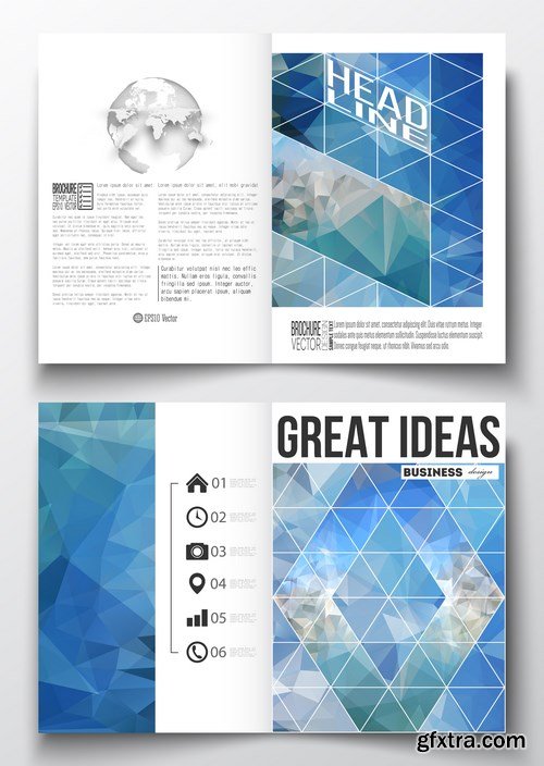 Cover design template, magazine, flyer, booklet or annual report 2 - 20xEPS Vector Stock