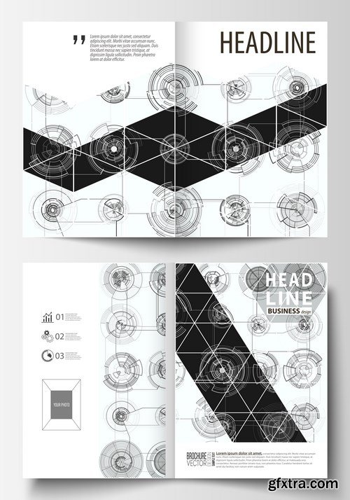 Cover design template, magazine, flyer, booklet or annual report 2 - 20xEPS Vector Stock