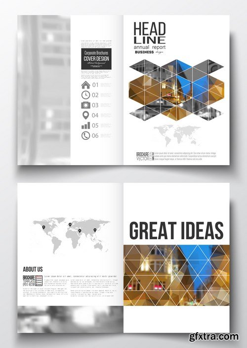 Cover design template, magazine, flyer, booklet or annual report 2 - 20xEPS Vector Stock