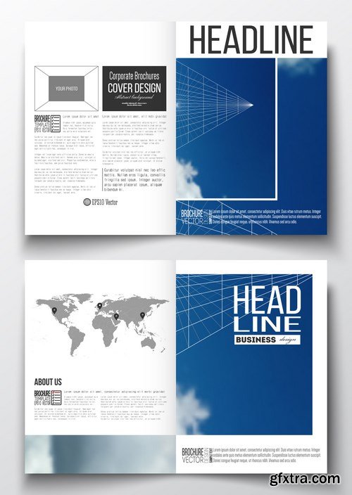 Cover design template, magazine, flyer, booklet or annual report 2 - 20xEPS Vector Stock