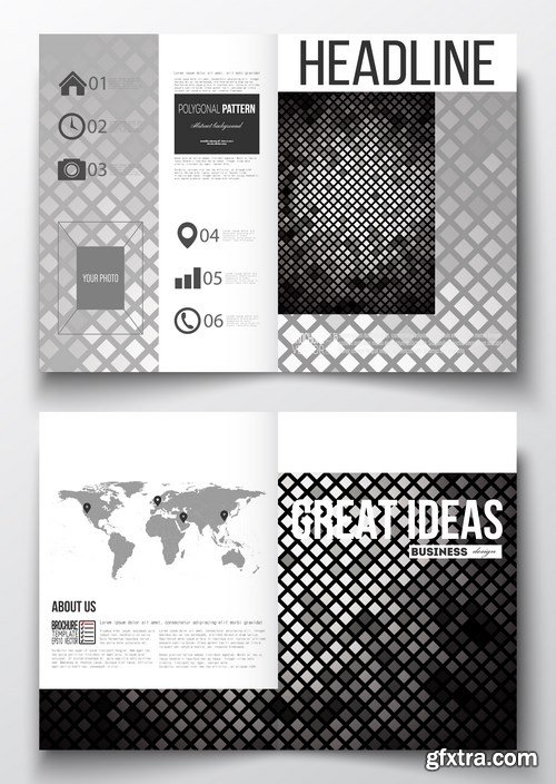 Cover design template, magazine, flyer, booklet or annual report 2 - 20xEPS Vector Stock