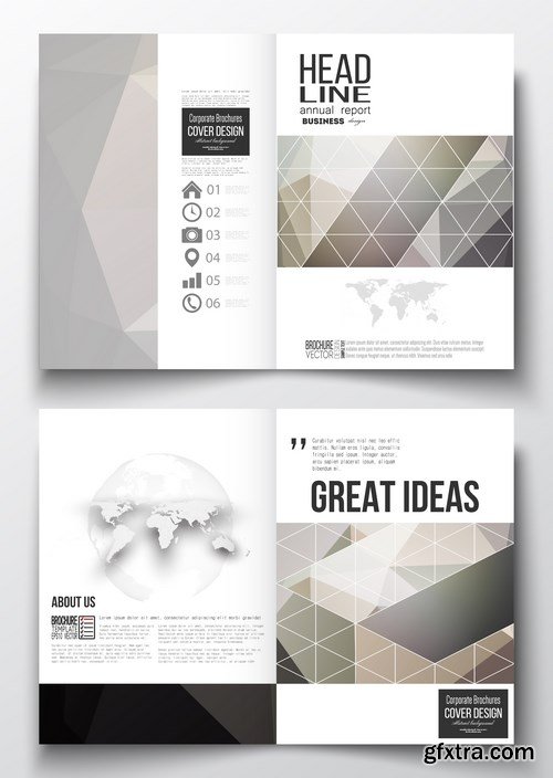 Cover design template, magazine, flyer, booklet or annual report 2 - 20xEPS Vector Stock