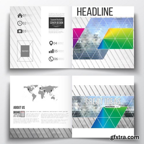 Cover design template, magazine, flyer, booklet or annual report 2 - 20xEPS Vector Stock