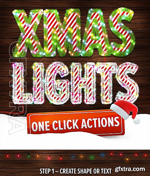 GraphicRiver - Christmas Lights - Photoshop Action 19135978