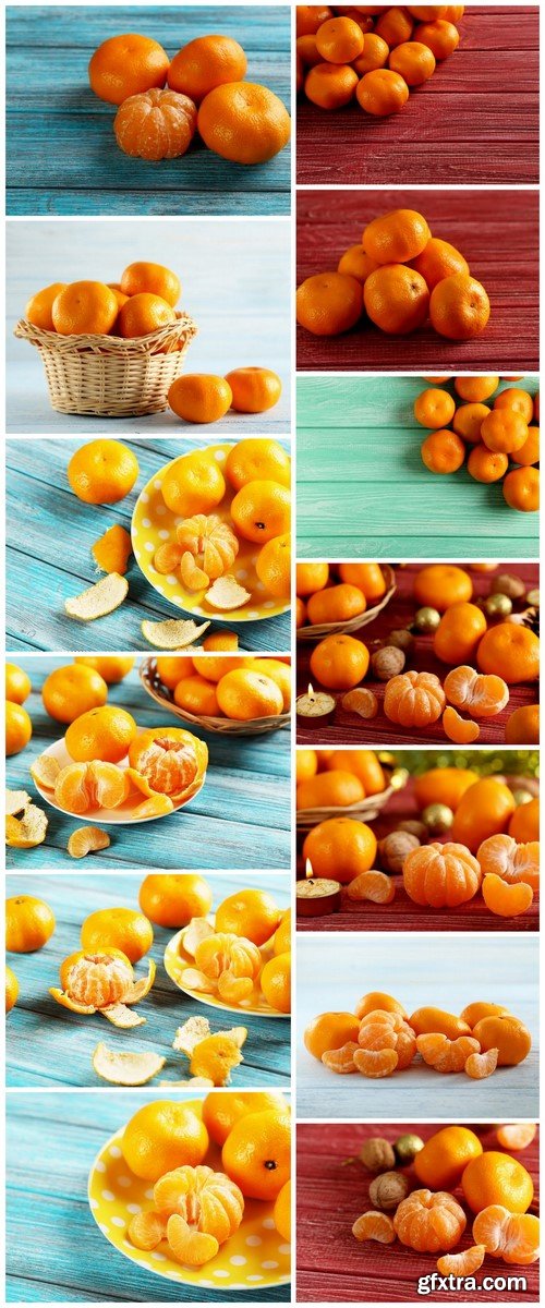 Mandarines - 13 UHQ JPEG Stock Images