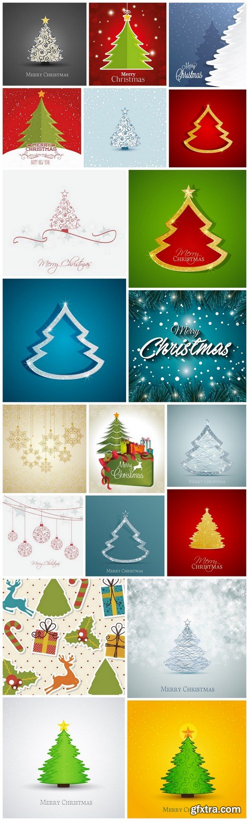 New Year 2017 & Christmas Design 14 - 18xEPS Vector Stock