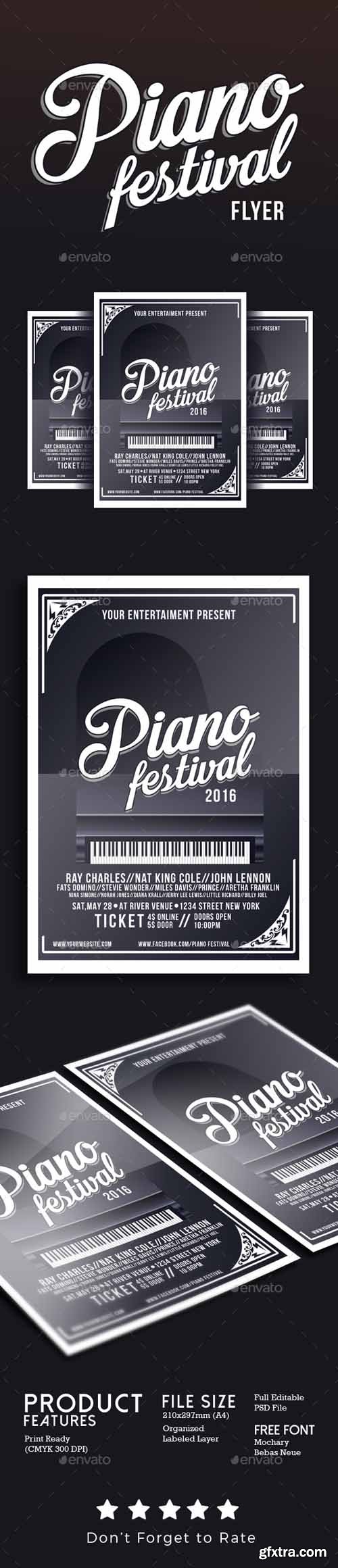 GR - Piano Festival Flyer Template 17042507