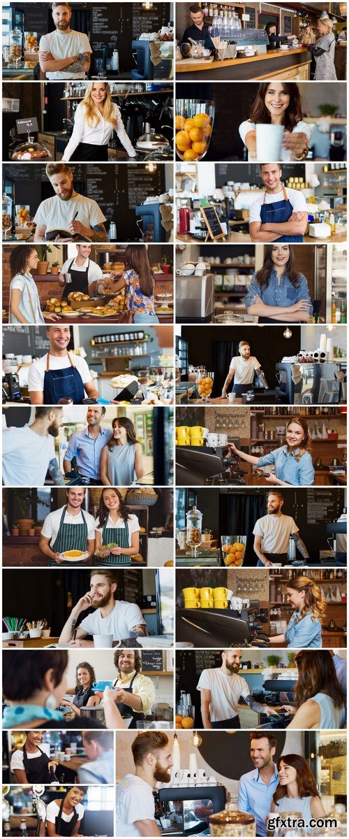 The Staff In The Cafe - 21 UHQ JPEG Stock Images