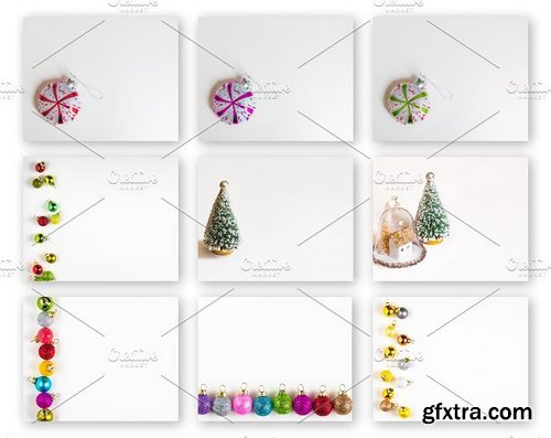 CM - Christmas Stock Photo Mockup Bundle 1064911