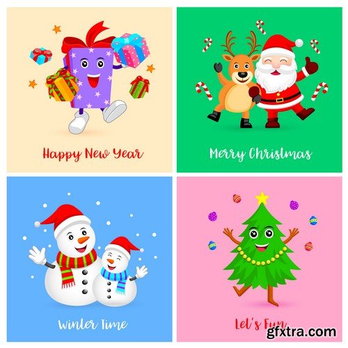 Christmas icons - 6 EPS