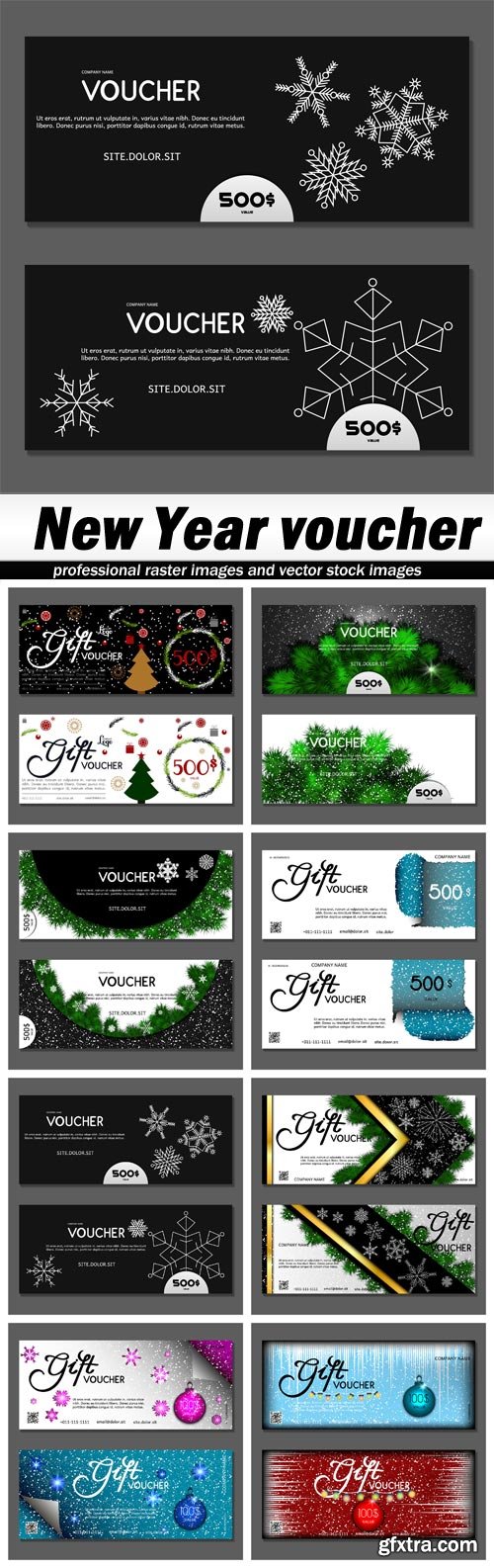 New Year voucher - 8 EPS