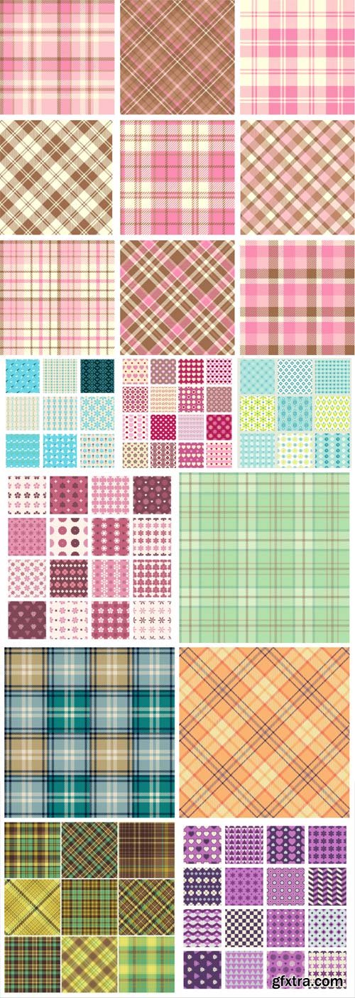 Vector original checkered backgrounds, abstraction