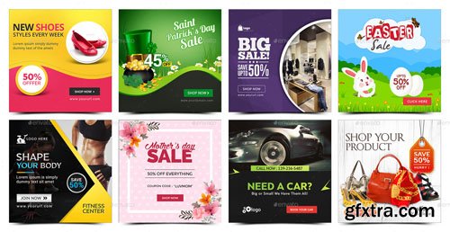 Graphicriver - Instagram Template Banners - 50 Designs 17344948