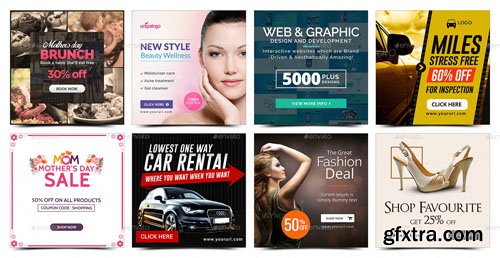 Graphicriver - Instagram Template Banners - 50 Designs 17344948
