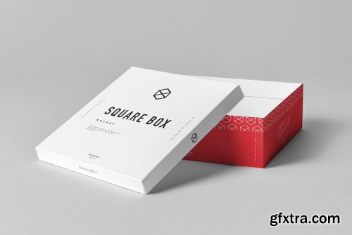 Graphicriver Square Shoe Box Mock-up 19137172