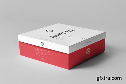 Graphicriver Square Shoe Box Mock-up 19137172