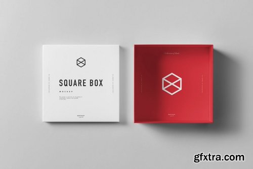 Graphicriver Square Shoe Box Mock-up 19137172