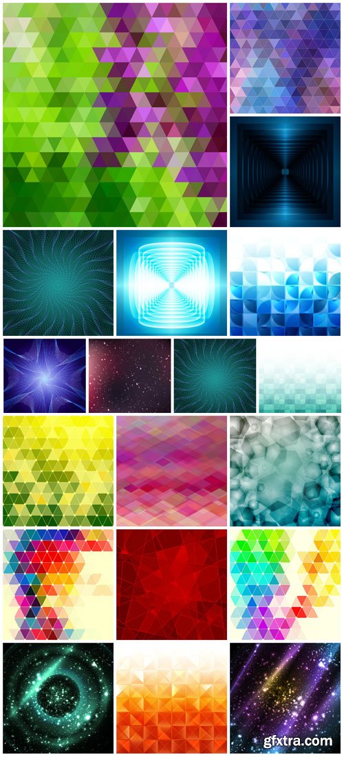 Vector original colorful backgrounds, abstraction