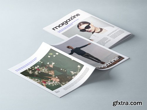 A4 Psd Magazine Booklet Mockup Vol 2