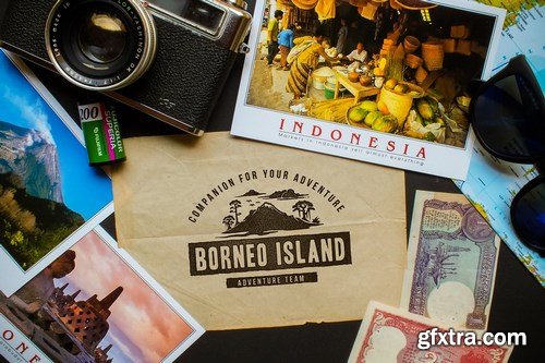 CreativeMarket - 30 Vintage Backpacker Photos 1084445