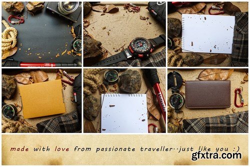 CreativeMarket - 30 Vintage Backpacker Photos 1084445