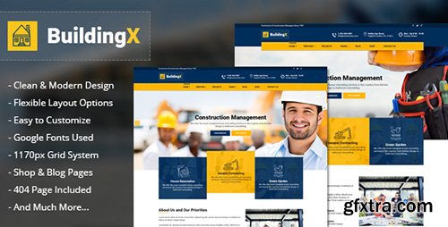 ThemeForest - BuildingX v1.1 - Builder, Contractor, Developer - 16882118