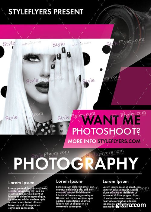 Photography V8 PSD Flyer Template