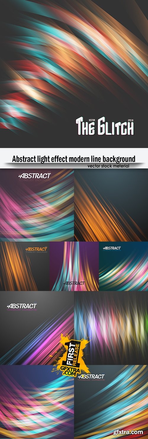 Abstract light effect modern line background